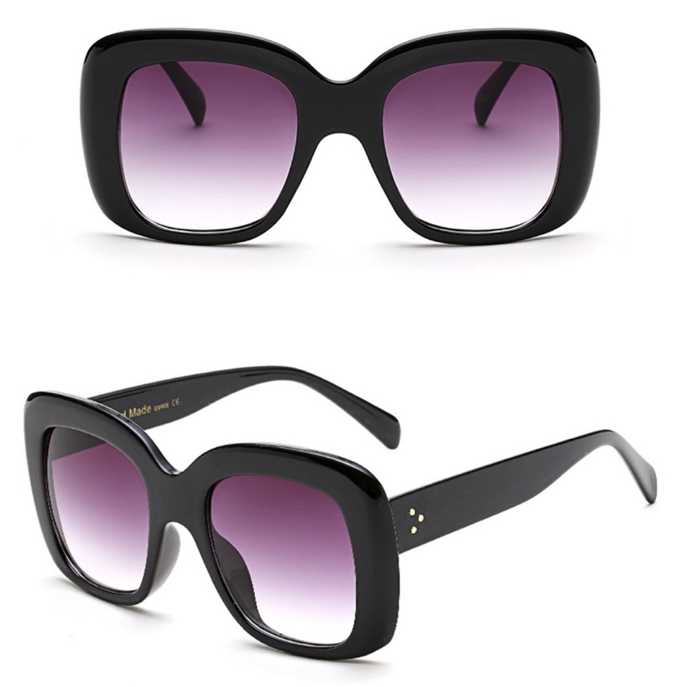 *Last Pair* NEW Oversized Thick Square Sunglasses - Picture 3 of 4